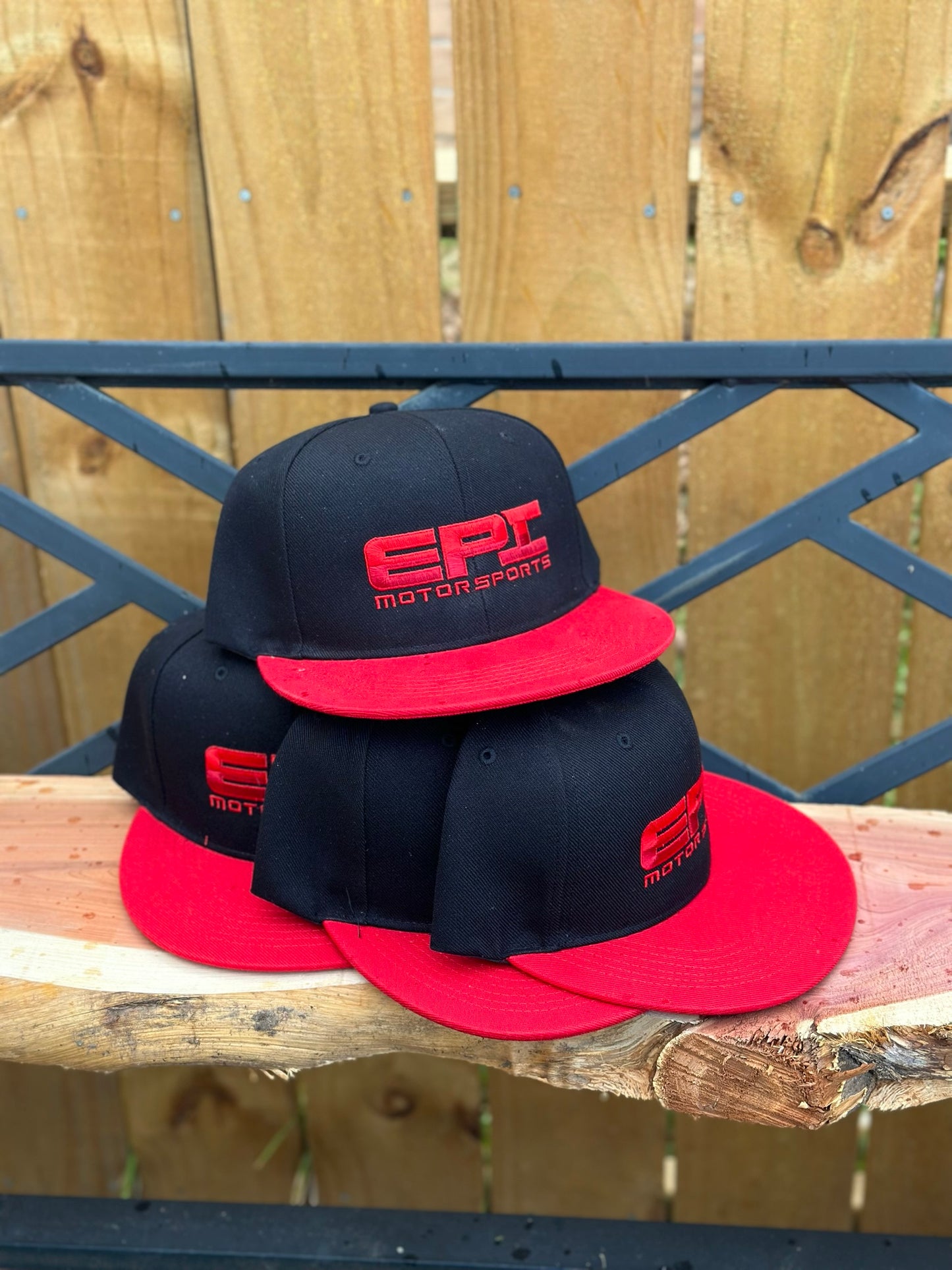EPI Black/Red Snapback Hat