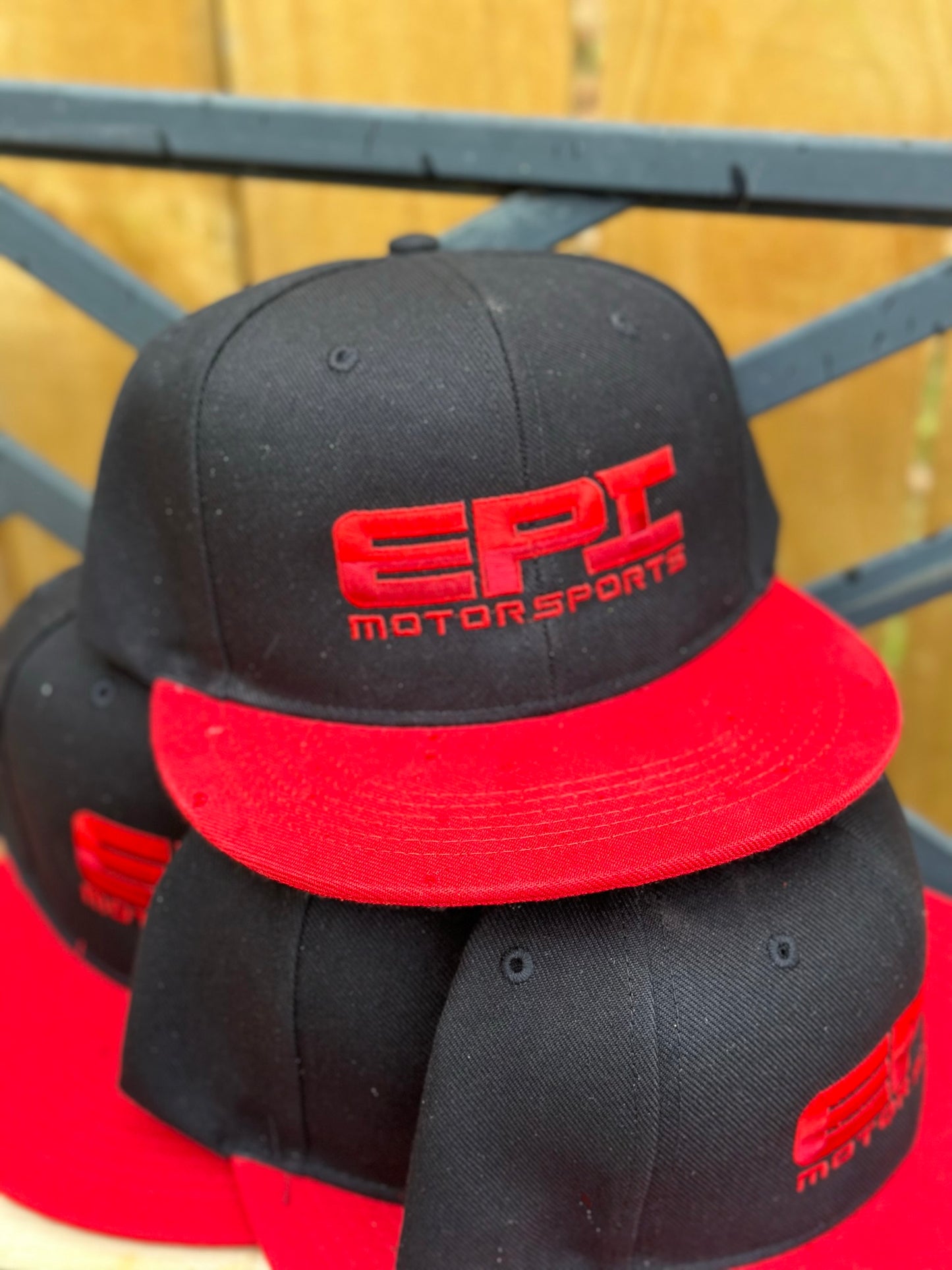 EPI Black/Red Snapback Hat