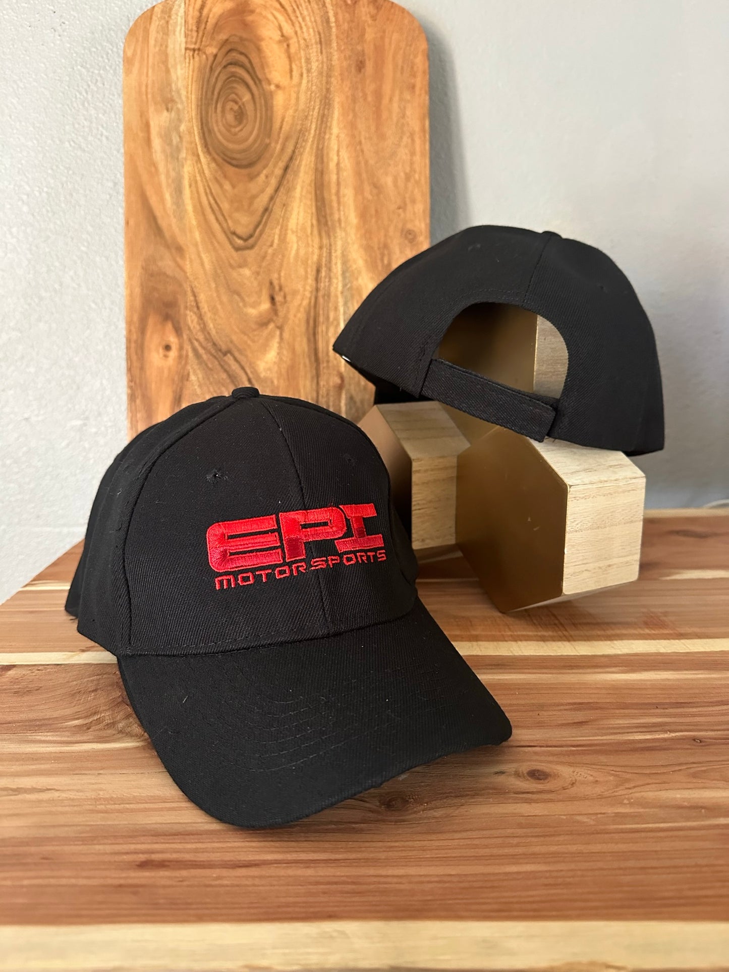 EPI Black Velcro Strap Cap